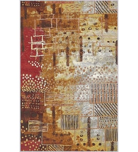 Eliana Home Baskılı, Yıkanabilir Kaymaz Taban Salon Halısı LNA1736 100x150 cm (Kırmızı)