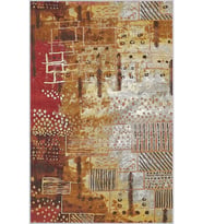 Eliana Home Baskılı, Yıkanabilir Kaymaz Taban Salon Halısı LNA1736 100x150 cm (Kırmızı)