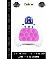 Özel Üretim Hız Hafıza Refleks Geliştirici Konsol Işıklı Müzikli Pop-It Captain America Tasarımlı