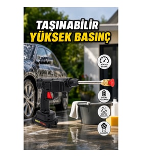 Taşınabilir Şarjlı Basınçlı Yıkama Tabancası – Köpük Aparatlı
