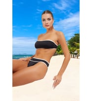 Modern Straplez Bikini Takımı Klora Dayanıklı Premium Kalite Esnek Kumaş Su Sporları İçin
