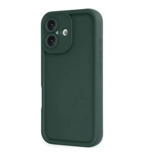 Apple İphone 16 Kılıf Viera Silikon - Koyu Yeşil