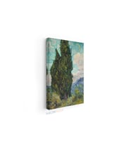 Dikey Kanvas Tablo Salon Duvar Tablosu Vangogh Cypresses Yeni Ev Hediyesi Ofis Tablosu