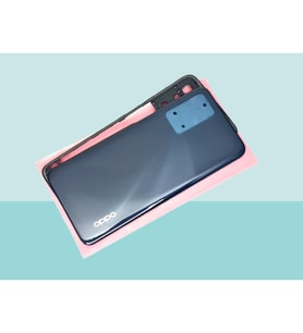 Tkgz - Oppo A16 FULL KASA Arka Kapak Batarya Kapağı - SİYAH