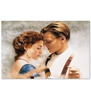 Cakatablo Titanic Rose ve Jack Dans Ediyor MDF Tablo