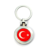 Türk Bayrağı Temalı Yada Başka Logo Konulabilir Anahtarlık ''NewLifePromosyon'' MDL51