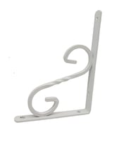 Beşel Perforje Raf Altı Raf Demiri Parlak Beyaz 15,5x11,5x1,4 cm