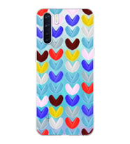 PrintiFy Oppo A91  ile Uyumlu 1mm Slim Fit Water Color 1 Baskılı Şeffaf  Kılıf