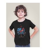 Spider-Man Baskılı Unisex Örümcek Adam Film Kahramanı Çocuk Tişört (1-12 Yaş)