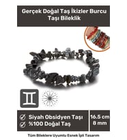 Premium İkizler Burcu Enerjisini Yükselten Doğal Taş Bileklik İkizler Burçları Burç Unisex Bileklik