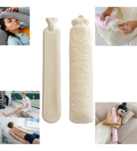 Sunup SN-29910 Peluş Kılıflı Yumuşak Dokulu Uzun 76 Cm 2500 Ml Kapasiteli Sıcak Su Torbası