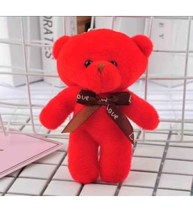 Wolawood Peluş Ayıcık Anahtarlık – Yumoş Mini Sevimli Çanta Süsü, Tatlı ve Şirin Aksesuar, Yumuşak Peluş Oyuncak Anahtarlık Hediyelik