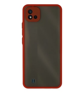 Realme C11 2021 Kılıf Montreal Silikon Kapak - Kırmızı