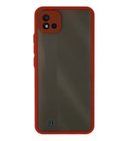 Realme C11 2021 Kılıf Montreal Silikon Kapak - Kırmızı