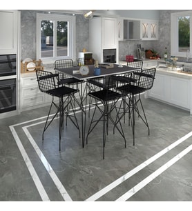 Knsz masa sandalye takımı hem105zengin grisyh 130*070 6 sandalye syhsyh kolçaklı
