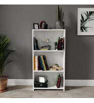 Rosepal Mobilya Micro Dekoratif 3'lü Beyaz Kitaplık
