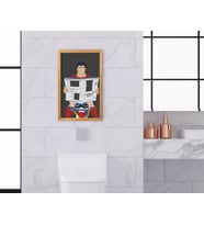 BK Home Banyo Tuvalet Dekoratif Retro Ahşap Tablo-4