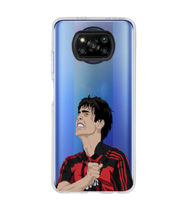 Poco X3 PRO / X3 NFC Uyumlu Kaka Leite Futbol Tasarımlı Şeffaf Telefon Kılıfı