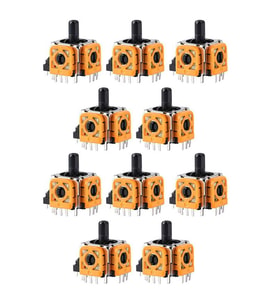 10 Adet PS4 Analog Motor 001 011 020 030 040 050 055 Playstation 4 Kol Tamir Orjinal Yedek Parça (Turuncu)