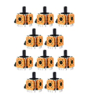 10 Adet PS4 Analog Motor 001 011 020 030 040 050 055 Playstation 4 Kol Tamir Orjinal Yedek Parça (Turuncu)