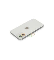 Apple iPhone 11 Renkli Kamera Lens Koruma Cam - Turuncu-Yeşil