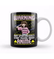 Funny Warning May Spontaneously Talk About Anime Kupa Bardak Porselen