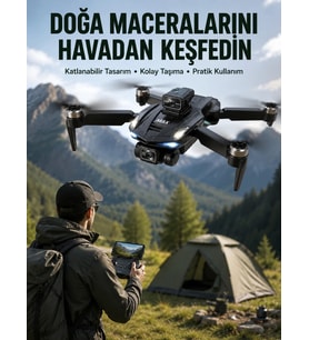 Canlı Görüntü Aktarımlı Çift Kameralı Uzaktan Kumandalı Drone