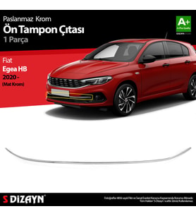 Fiat Egea HB Krom Ön Tampon Çıtası 2020 Üzeri (Mat Krom)