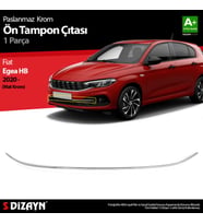 Fiat Egea HB Krom Ön Tampon Çıtası 2020 Üzeri (Mat Krom)