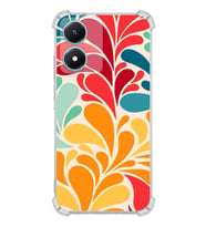 PrintiFy Vivyo Y02s Uyumlu Retro Color 5 Baskılı Şeffaf Köşe Korumalı Antişok Kılıf