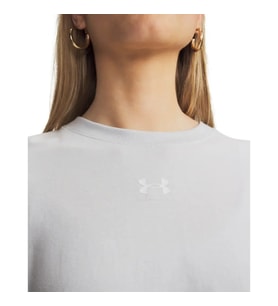 Under Armour UA Rival Boxy Tee Solid Gri Kadın T-Shirt 6011064-023