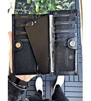PARIS BLACK HAKİKİ DERİ TELEFON CÜZDANI