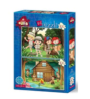 Art Puzzle İzci Kampı - 2X100 Parça 4519
