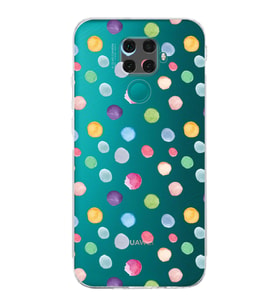 PrintiFy Huawei Mate 30 Lite ile Uyumlu Water Color 6  Kamera Korumalı Şeffaf  Kılıf