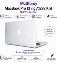 MacBook Pro Kılıf 13 inç A1278 2008 2009 2010 2011 2012 Uyumlu Mat Sert TPU Hardcase Çizilmez Darbeye Dayanıklı İnce Hafif Koruyucu Kapak Şeffaf