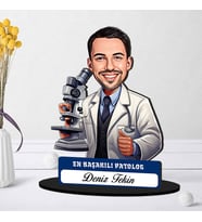 En Başarılı Erkek Patolog Hediye Karikatürlü Biblo