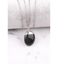 Rainbow Obsidyen Doğal Taş Kolye