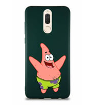 Huawei Mate 10 Lite Soft Premier Kapak Patrick Yıldız Tasarımlı Silikon Kılıf - Yeşil (Şeffaf)
