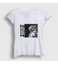 Presmono Kadın Beyaz Helmet Pubg T-Shirt 30436tt