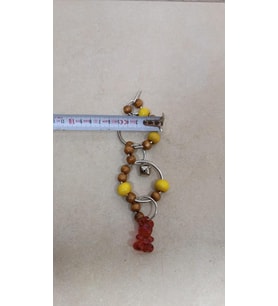 Netx Muhabbet Kuş Oyuncak 2 Halka Ayıcıklı 18x5cm Muhabbet ve Paraket için uygundur