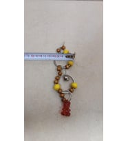 Netx Muhabbet Kuş Oyuncak 2 Halka Ayıcıklı 18x5cm Muhabbet ve Paraket için uygundur