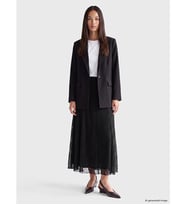 LCWAIKIKI Classic Siyah Beli Lastikli Dantelli Etek