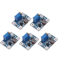 5 Adet SX1308 Ayarlanabilir 28V 2A DC DC Gerilim Voltaj Yükseltici Güç Kaynağı Modülü Step Up Boost Converter