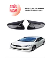 Honda Cıvıc Fb7 Kasa Yarasa Batman Ayna Kapağı 2012 2016 (Siyah)