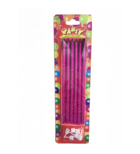 Mum simli 14cm mor pk:6-