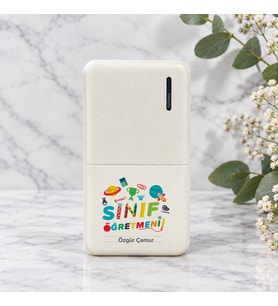 Sınıf Öğretmenine İsme Özel Powerbank