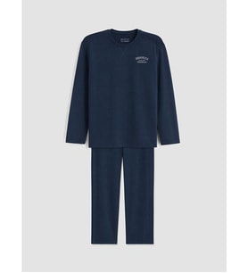 LCW Limitless Lacivert Kolay Giyilebilir Erkek Çocuk Pijama Takımı