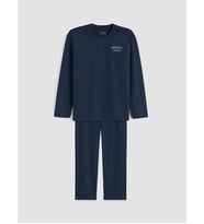 LCW Limitless Lacivert Kolay Giyilebilir Erkek Çocuk Pijama Takımı