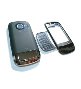 Nokia C2-03 Kasa Kapak Tuş Takımı C2-03 Uyumlu Siyah Renk Orta Kasa Ön Kapak Arka Kapak