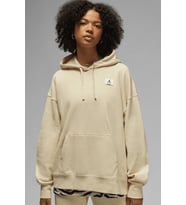 Nike Jordan Flight Fleece Oversize Hoodie Kadın Kapüşonlu Oversize Sweatshirt Bej